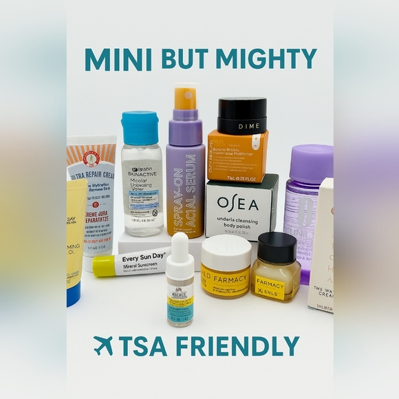 Multiples Other - Mini But Mighty Skincare TSA Friendly Tatcha Clinique Kiehl’s OSEA La Roche